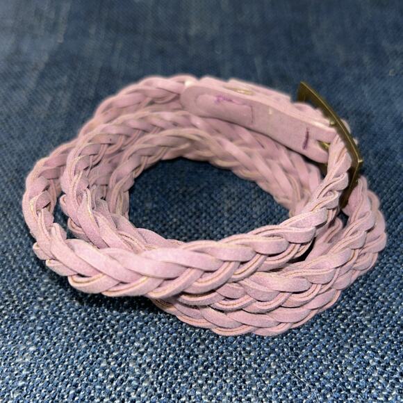 53” Lavender PURPLE BRAIDED BELT 1/2” Wide - Picture 4 of 6